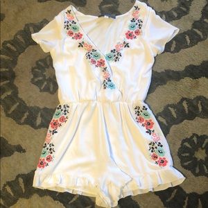 Embroidered romper